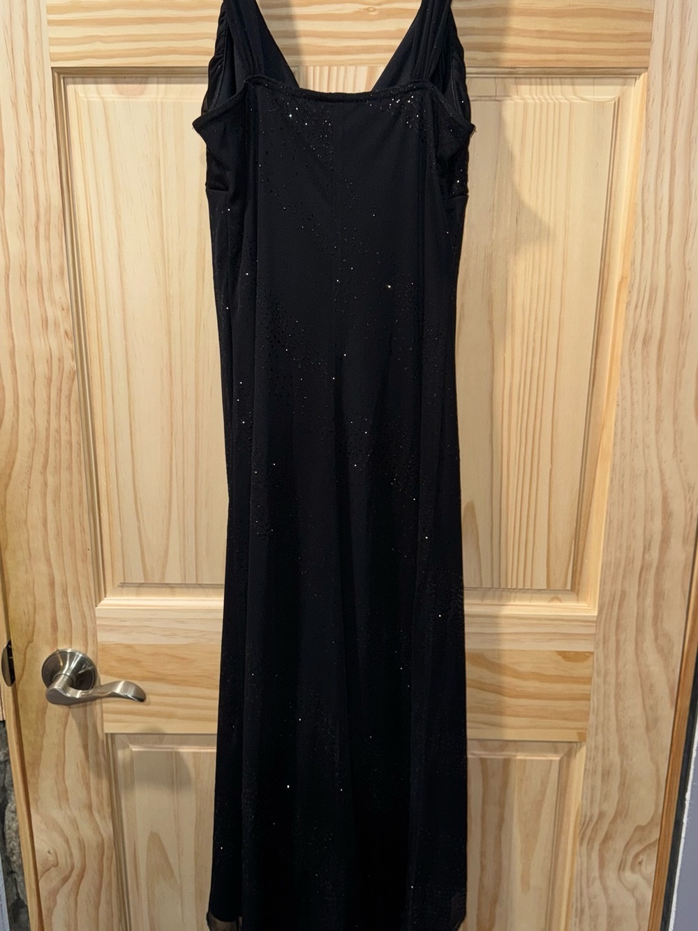 Jessica Black Sparkle Ruffle Maxi Dress - Picture 4 of 5